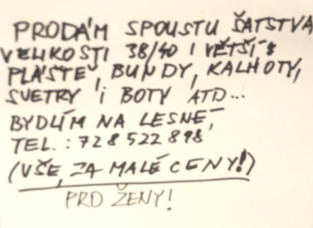 Prodám spoustu šatstva vel. 38-40